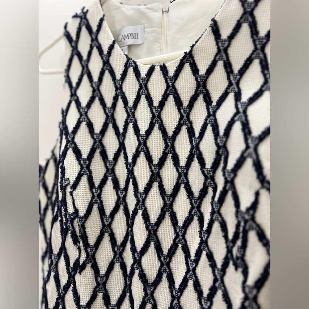 Sara Campbell Blue and Navy Dress - Picture 4 of 7
